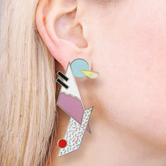 Adrian Olabuenaga NEUTRON Earrings jewelry memphis designers for acme