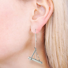 Adrian Olabuenaga SENTRI Sterling Silver Earring (single) jewelry sterling silver - acme classics
