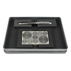 Verner Panton CIRCLES Etched Ballpoint Pen & Card Case Set writing tools pen & card case sets