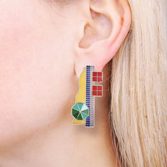 Cesar Pelli GALLERY Earrings jewelry architects for acme