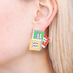 Cesar Pelli WINDOWS 2 Earrings jewelry architects for acme