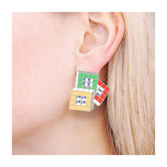Cesar Pelli WINDOWS 2 Earrings jewelry architects for acme
