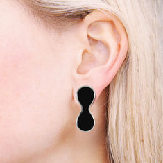 Karim Rashid BODY - BLACK Earrings accessories jewelry