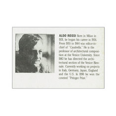 Aldo Rossi CABANA Cufflinks & Tie Tack jewelry architects for acme