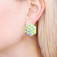 Peter Shire M.B.C.O. Earrings jewelry memphis designers for acme