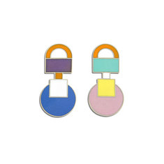 Ettore Sottsass ASTEROIDE Earrings jewelry memphis designers for acme