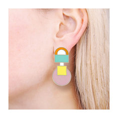 Ettore Sottsass ASTEROIDE Earrings jewelry memphis designers for acme