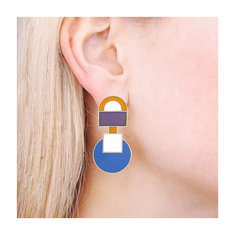 Ettore Sottsass ASTEROIDE Earrings jewelry memphis designers for acme