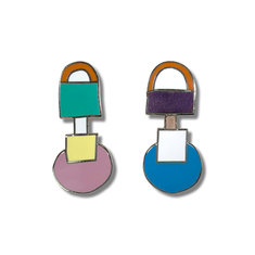 Ettore Sottsass ASTEROIDE Original Earrings jewelry memphis designers for acme