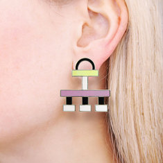 Ettore Sottsass CALIFFO Earrings jewelry architects for acme