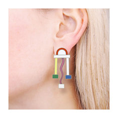 Ettore Sottsass COMETA Earrings jewelry memphis designers for acme