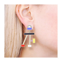 Ettore Sottsass GRAVITA Earrings jewelry memphis designers for acme