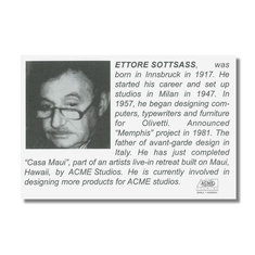 Ettore Sottsass LUCREZIA Earrings jewelry architects for acme