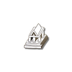 Ettore Sottsass MONUMENTO Brooch