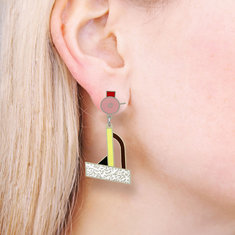 Ettore Sottsass TAHITI Earrings jewelry memphis designers for acme