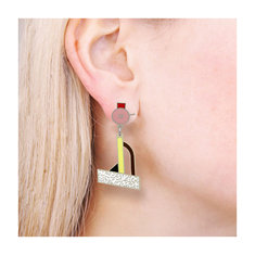 Ettore Sottsass TAHITI Earrings jewelry memphis designers for acme