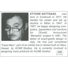 Ettore Sottsass TRONO Brooch jewelry architects for acme