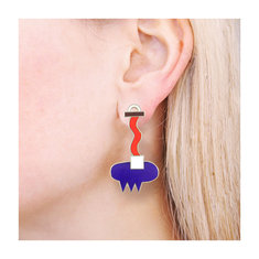 Ettore Sottsass VISIR Earrings jewelry architects for acme