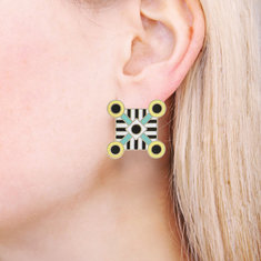 George Sowden MEXICO Earrings jewelry memphis designers for acme