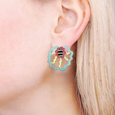 George Sowden SHAKE Earrings jewelry memphis designers for acme