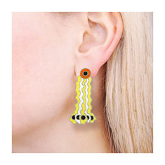 George Sowden WATERFALL Earrings jewelry memphis designers for acme