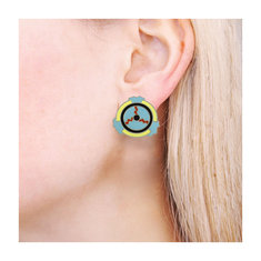George Sowden WHEEL Earrings jewelry memphis designers for acme