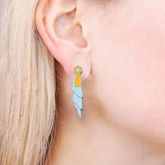 Robert AM Stern JABOT Earrings jewelry architects for acme