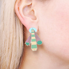 Matteo Thun DOWNTOWN 1 & 2 Earrings jewelry memphis designers for acme