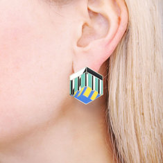 Stanley Tigerman C.W.A.V. Earrings jewelry architects for acme