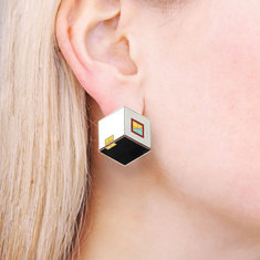 Stanley Tigerman C.W.A.V. Earrings jewelry architects for acme