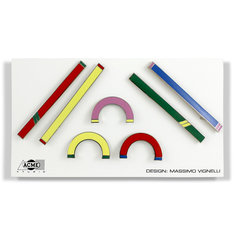 Lella & Massimo Vignelli Massimo Vignelli 7 Bar Pin Set jewelry graphic designers