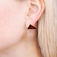 Robert Wilhite TRIANGLE Earrings jewelry graphic designers