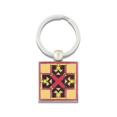 Frank Lloyd Wright BLOSSOM Key Ring (2 sided) accessories key rings