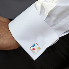 Frank Lloyd Wright PLAYHOUSE WHITE Cufflinks accessories cufflinks